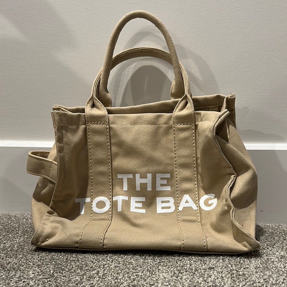 Tan Canvas Tote Bag